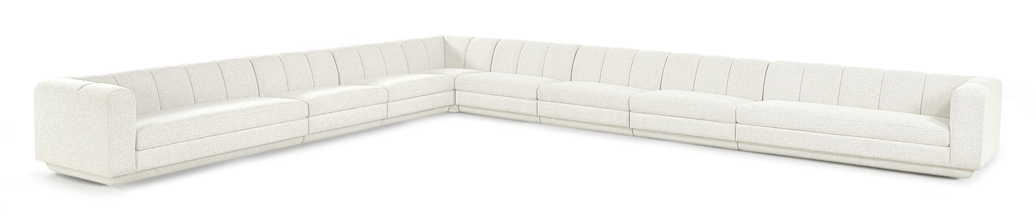 Modari - Sectional - Cream - Simple Home Plus
