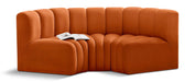 Arc - Velvet 3 Piece Modular U-Shaped Sofa - Simple Home Plus