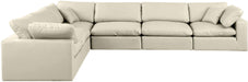Comfy - 6 Piece Faux Leather Modular Corner Sectional - Simple Home Plus
