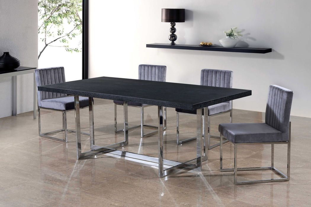 Giselle - Dining Chair with Chrome Base (Set of 2) - Simple Home Plus