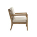 Tage - Upholstered Accent Armchair - Ivory - Simple Home Plus