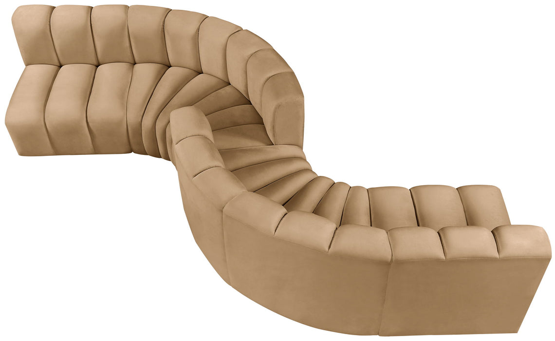 Arc - Velvet 6 Piece Modular Sofa - Simple Home Plus