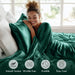 Satin - 4 Piece Twin Luxury Sheet Set - Emerald - Simple Home Plus
