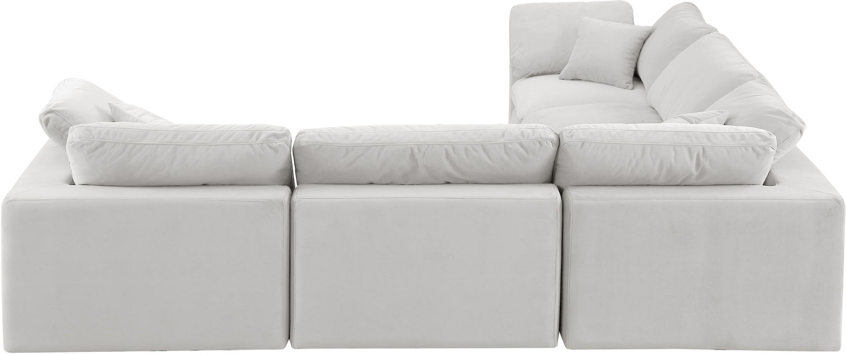 Comfy - 5 Piece Velvet Modular Corner Sectional - Simple Home Plus