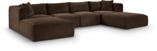Shaggy - 6 Piece Modular Sectional With 2 Ottomans - Simple Home Plus