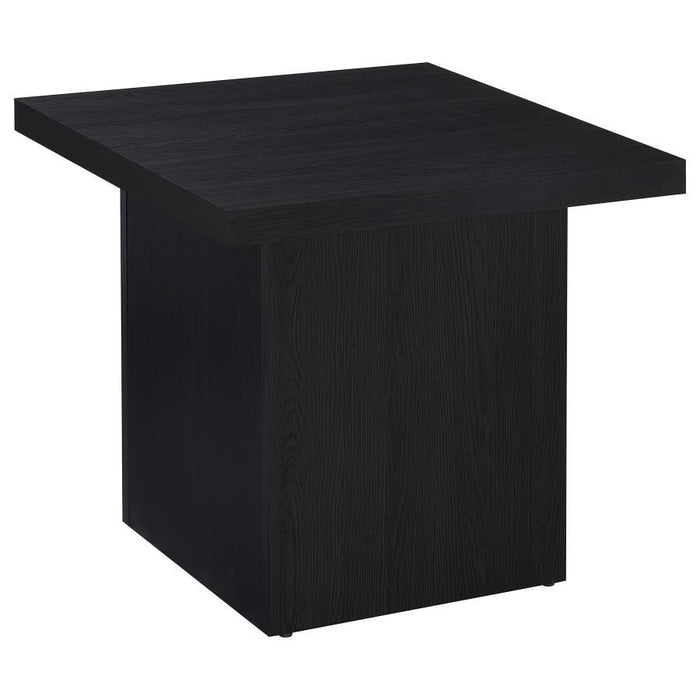 Max - Square Engineered Laminate End Side Table - Black - Simple Home Plus