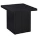 Max - Square Engineered Laminate End Side Table - Black - Simple Home Plus