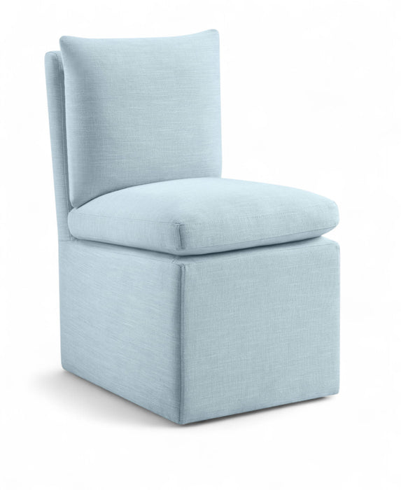 Nelori - Linen Textured Performance Fabric Upholstered Dining Chair (Set of 2) - Simple Home Plus