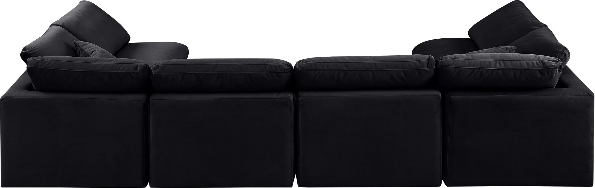 Indulge - Velvet 6 Piece Modular U-Shaped Sectional - Simple Home Plus