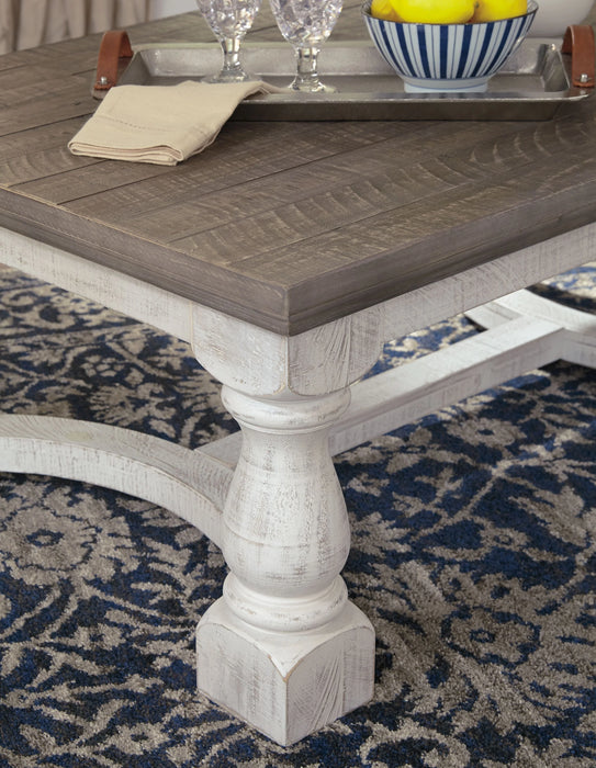 Havalance - Rectangular Cocktail Table - Gray / White AS-IS