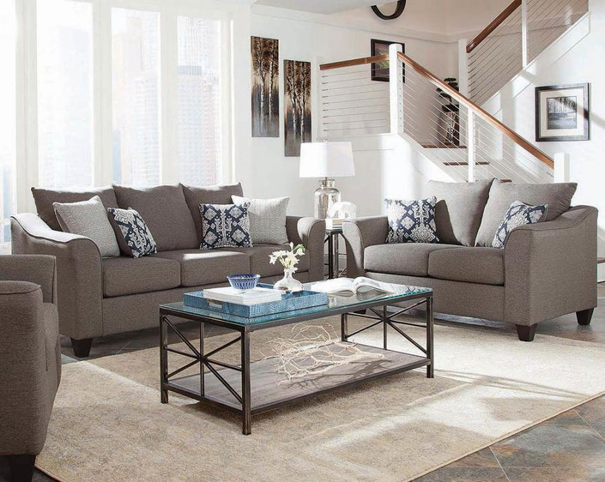 Salizar - Upholstered Flared Arm Sofa Set - Simple Home Plus