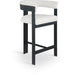Romeo - Boucle Counter Stool With Black Base (Set of 2) - Simple Home Plus