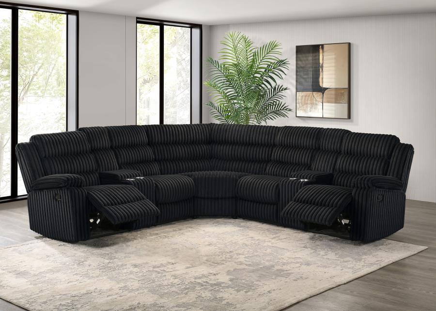 Atkinson - Upholstered Reclining Sectional Sofa - Simple Home Plus