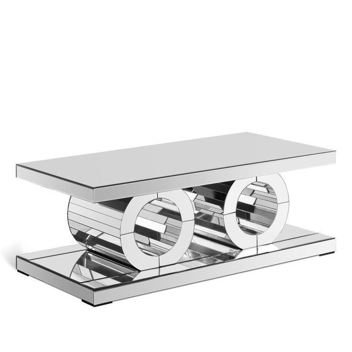 Jocelyn - Coffee Table - Pearl Silver - Simple Home Plus