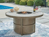 Rainier Ranch - Round Fire Pit Table - Beige - Simple Home Plus