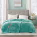 Heated Plush - Twin Blanket - Aqua - Simple Home Plus