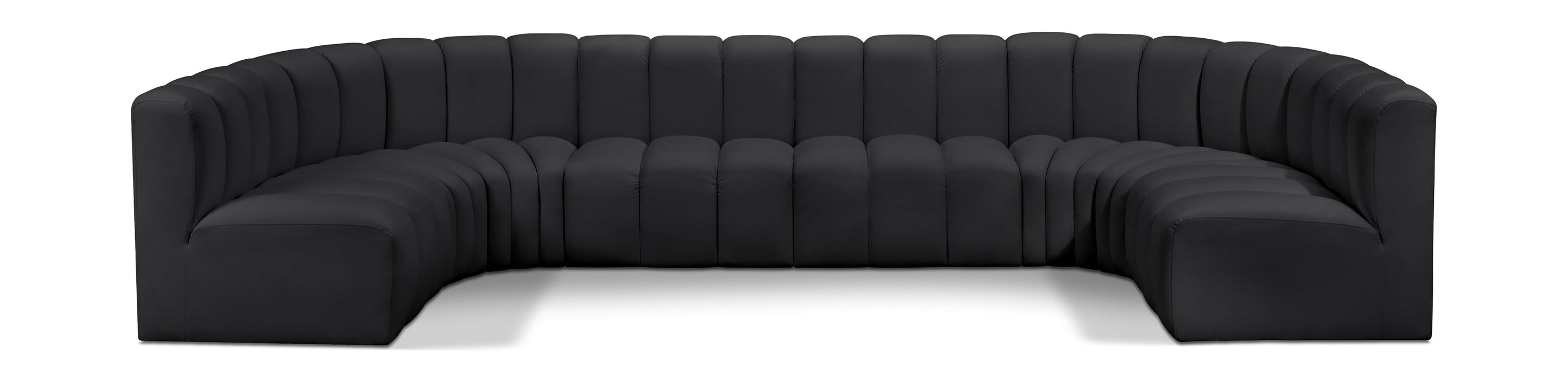 Arc - Faux Leather Modular U-Shaped Sectional - Simple Home Plus