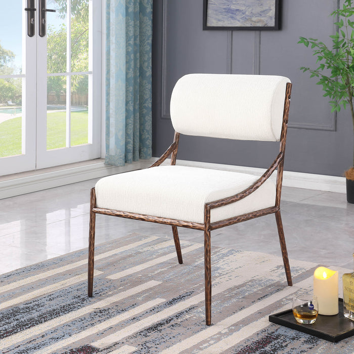 Bastille - Upholstered Dining Side Chair (Set of 2) - Bronze Frame - Simple Home Plus