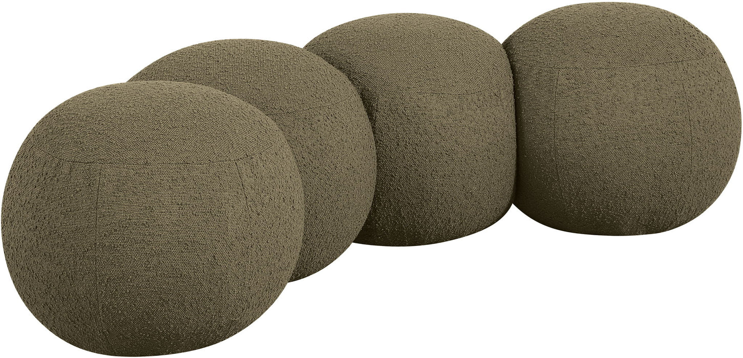 Apollo - Boucle Fabric Bench - Simple Home Plus