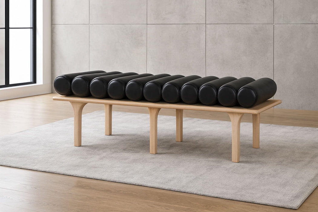 Landon - Bench With Natural Base - Simple Home Plus