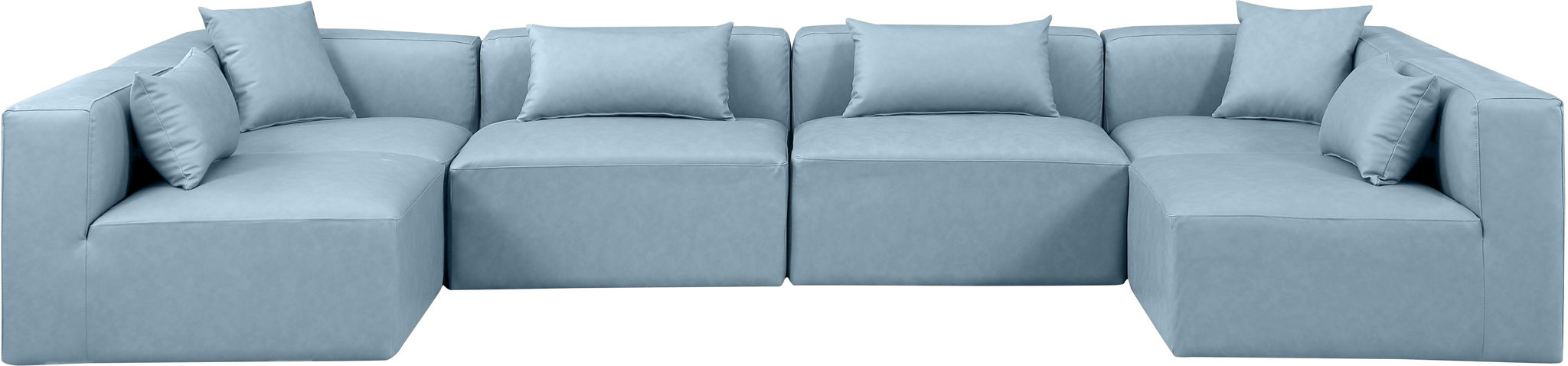 Cube - 6 Piece Modular Armless Sectional - Simple Home Plus