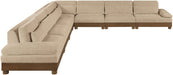 Turin - Chenille Fabric Upholstered Modular Sectional - Beige - Simple Home Plus