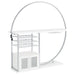 Risley - 2-Door Circular LED Home Bar With Wine Storage - Simple Home Plus