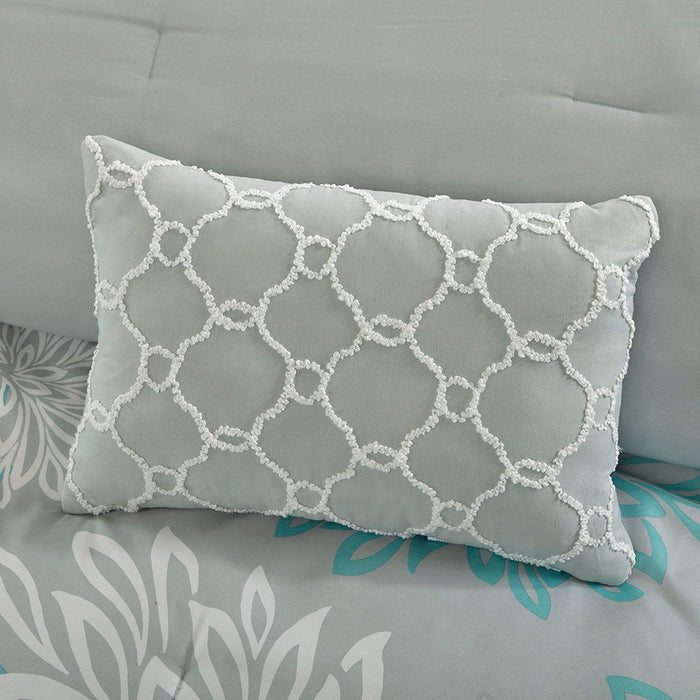 Maible - Queen Complete Comforter And Sheet Set - Aqua