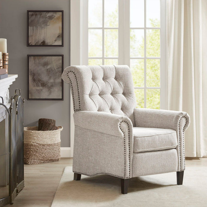 Aidan - Push Back Recliner - Cream - Simple Home Plus