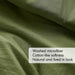 Porter - Queen Soft Washed Pleated Comforter Set - Olive Green - Simple Home Plus