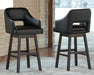 Tallenger - Upholstered Swivel Barstool (Set of 2) - Simple Home Plus