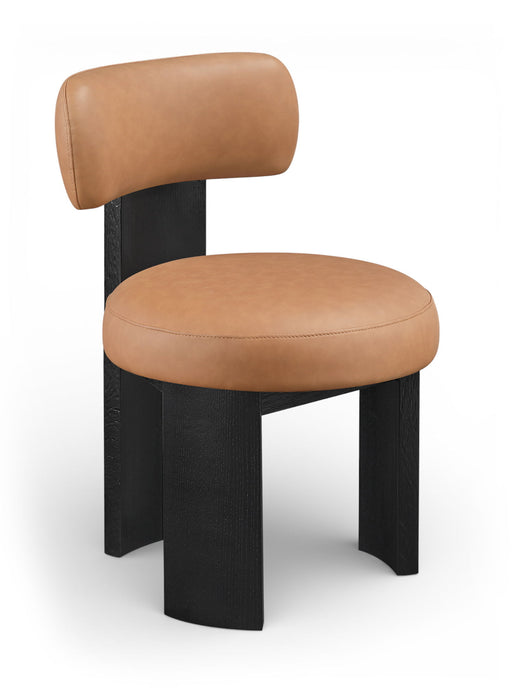 Atelier - Vegan Leather Upholstered Dining Chair (Set of 2) - Black Frame - Simple Home Plus