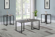Nyla - 3 Piece Engineered Wood Coffee Table Set Weathered - Gray - Simple Home Plus