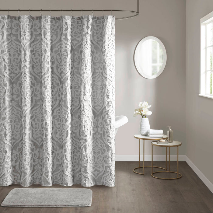 Odette - Shower Curtain - Silver - Simple Home Plus