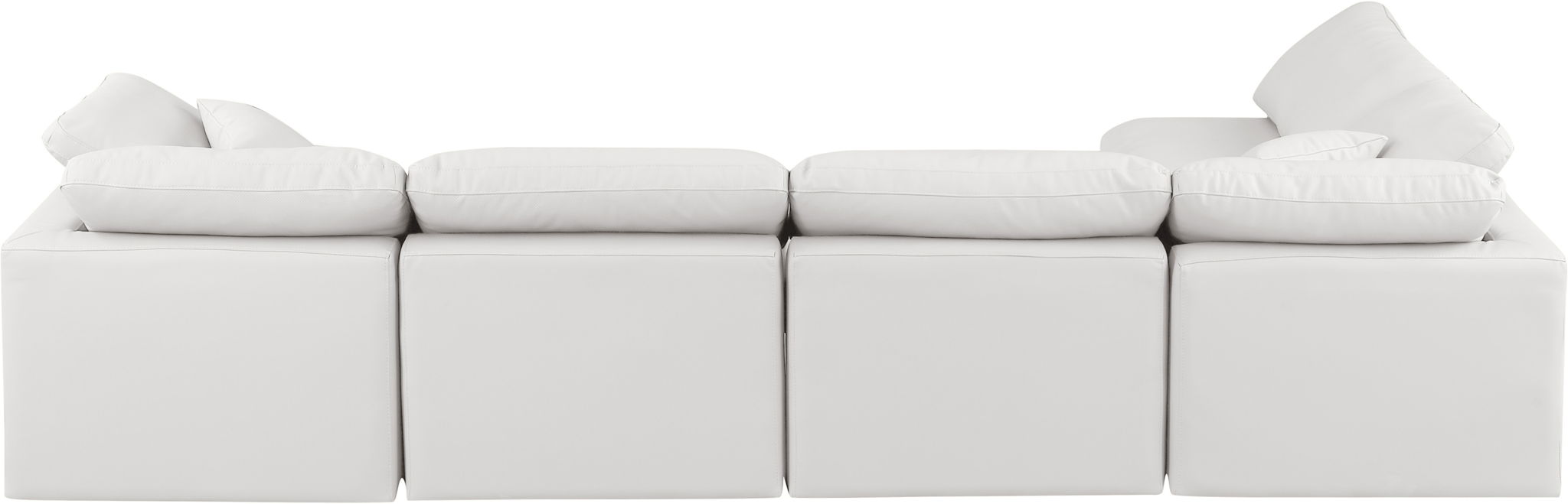 Indulge - Faux Leather 5 Piece Modular Sectional - Simple Home Plus