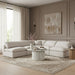 Indulge - Linen 5 Piece Modular Corner Armless Sectional - Simple Home Plus