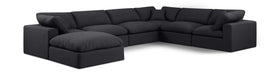 Comfy - 7 Piece Linen Modular Sectional With Chaise - Simple Home Plus