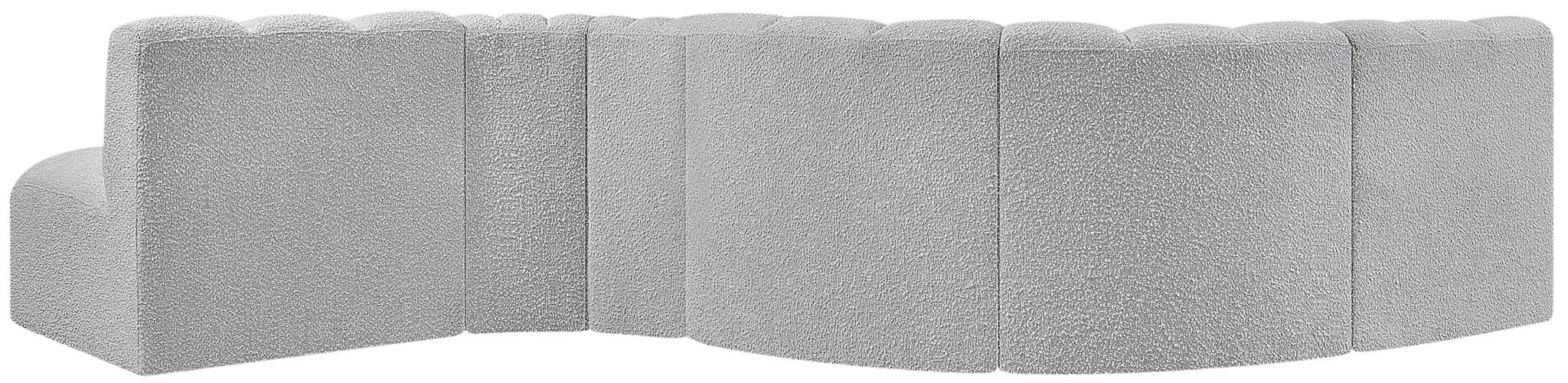Arc - Boucle Fabric 6 Piece Curved Modular Sofa - Simple Home Plus