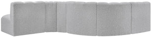 Arc - Boucle Fabric 6 Piece Curved Modular Sofa - Simple Home Plus