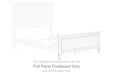 Fortman - Full Panel Footboard - White - Simple Home Plus