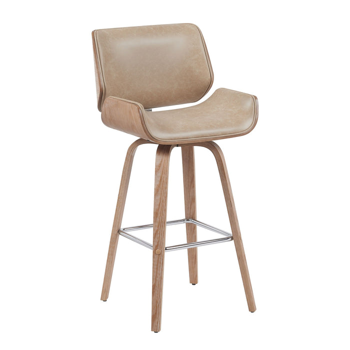 Tyler - Swivel Bar Stool - Light Brown - Simple Home Plus