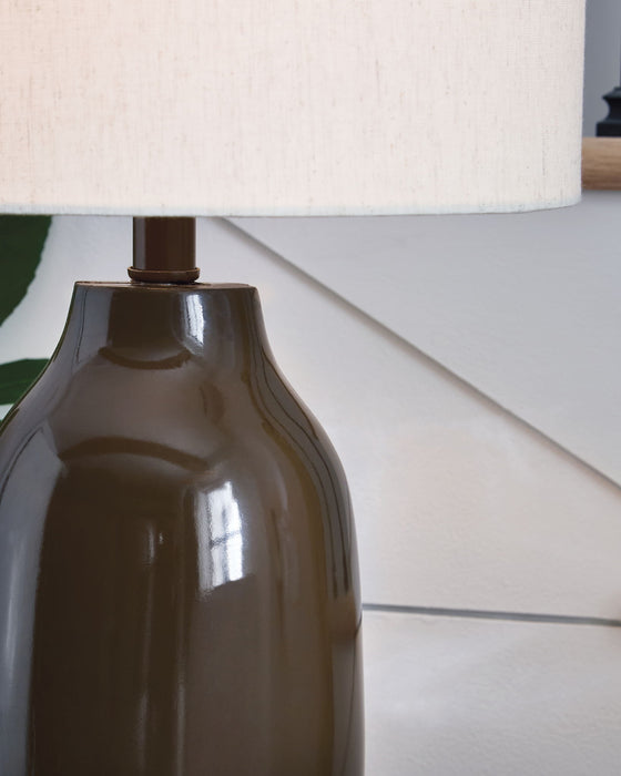 Jyler - Terracotta Table Lamp - Brown - Simple Home Plus