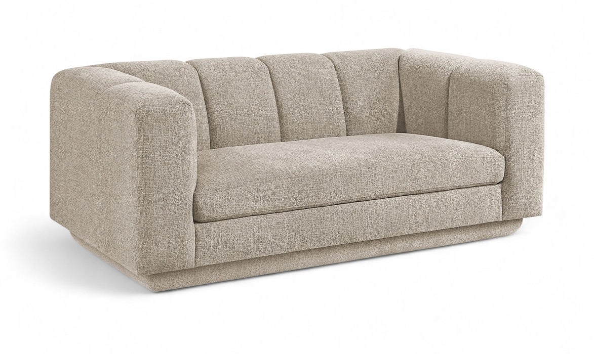 Modari - Fabric Upholstered Loveseat - Simple Home Plus