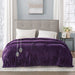 Heated Plush - Queen Blanket - Purple - Simple Home Plus