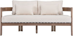 Newport - Water Resistant Fabric 65" Upholstered Outdoor Patio Loveseat - Simple Home Plus