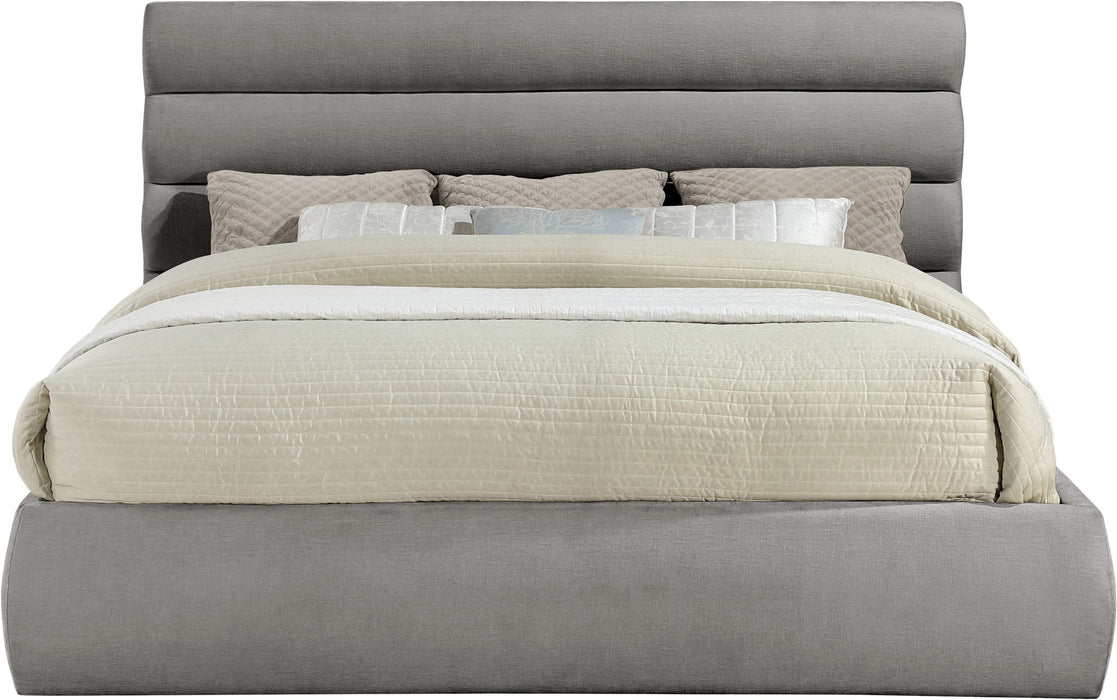 Adam - Chenille Fabric Bed With 52" Headboard - Simple Home Plus