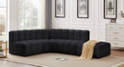 Arc - Velvet 5 Piece Corner Modular Sofa - Simple Home Plus
