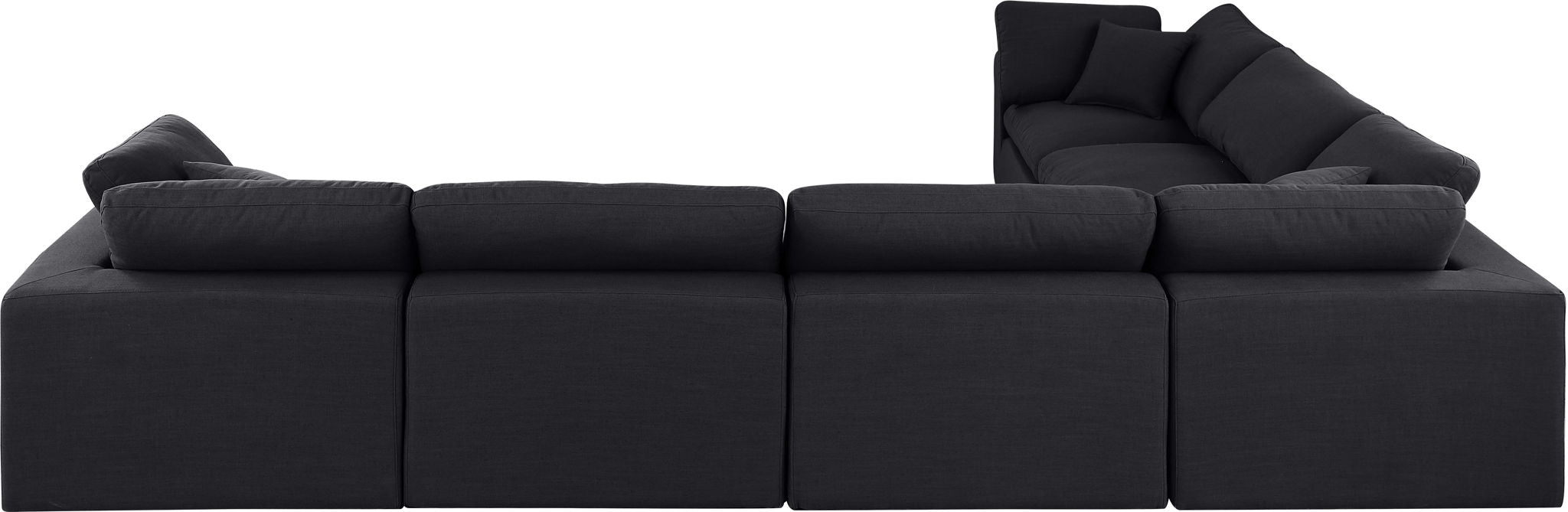 Comfy - 6 Piece Linen Modular Corner Sectional - Simple Home Plus