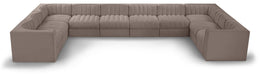 Rummi - Velvet Performance Fabric Upholstered 10 Piece Modular Sectional - Simple Home Plus