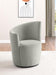 Nueva - Upholstered Swivel Chair Curved Backrest - Simple Home Plus